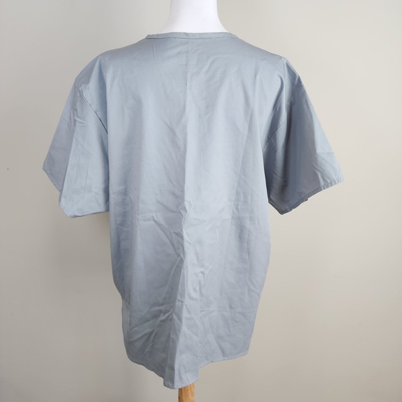 Wonderwink Wonder Work Scrub Top Womens Large Medical Shirt V Neck Cotton Poly - Picture 5 of 14